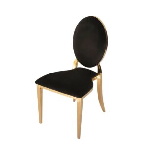 Black and Gold Dior Chair