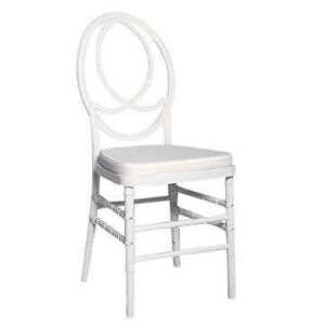 White Pheonix Chair With Cushion