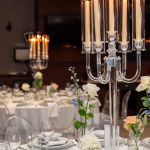 5 Arm Crystal Candelabra