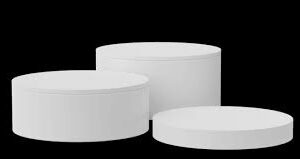 White Round Food Display Stands
